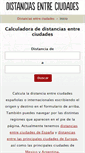 Mobile Screenshot of distanciasentreciudades.com